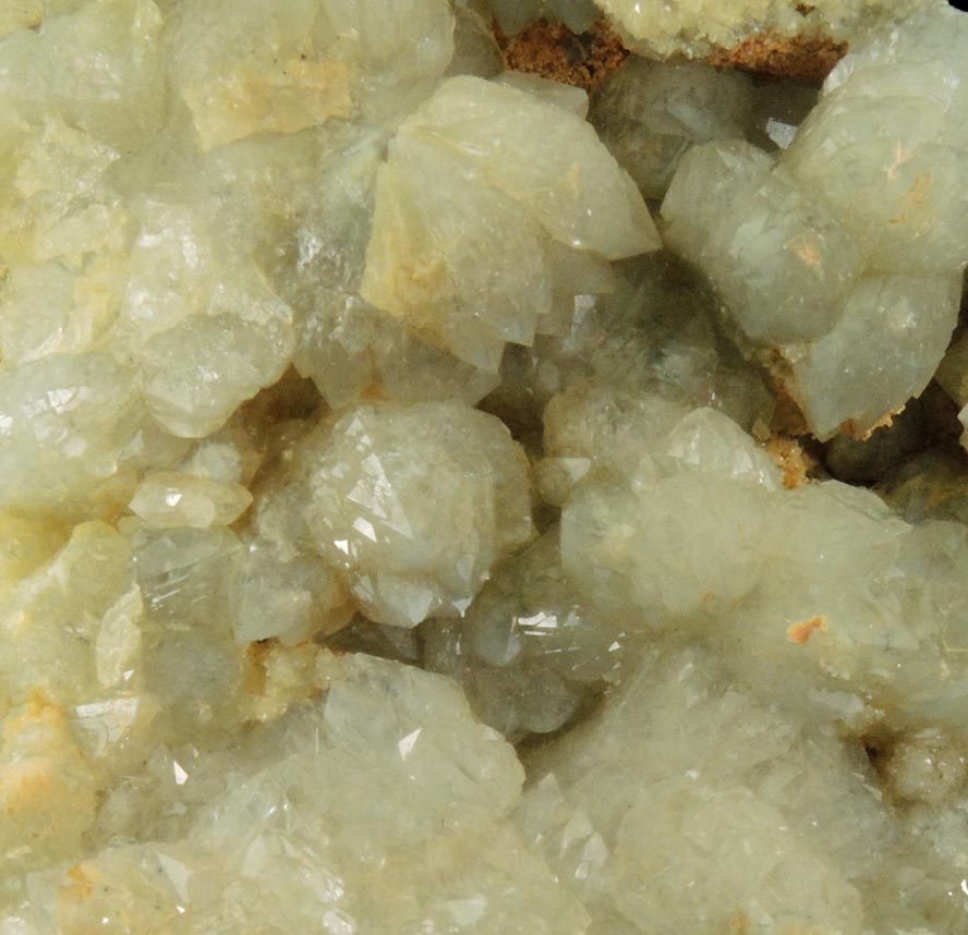 Detail view of mineral Quartz var. Green Quartz for sale from Signal Hill, Staten Island, New York City, Richmond County, New York