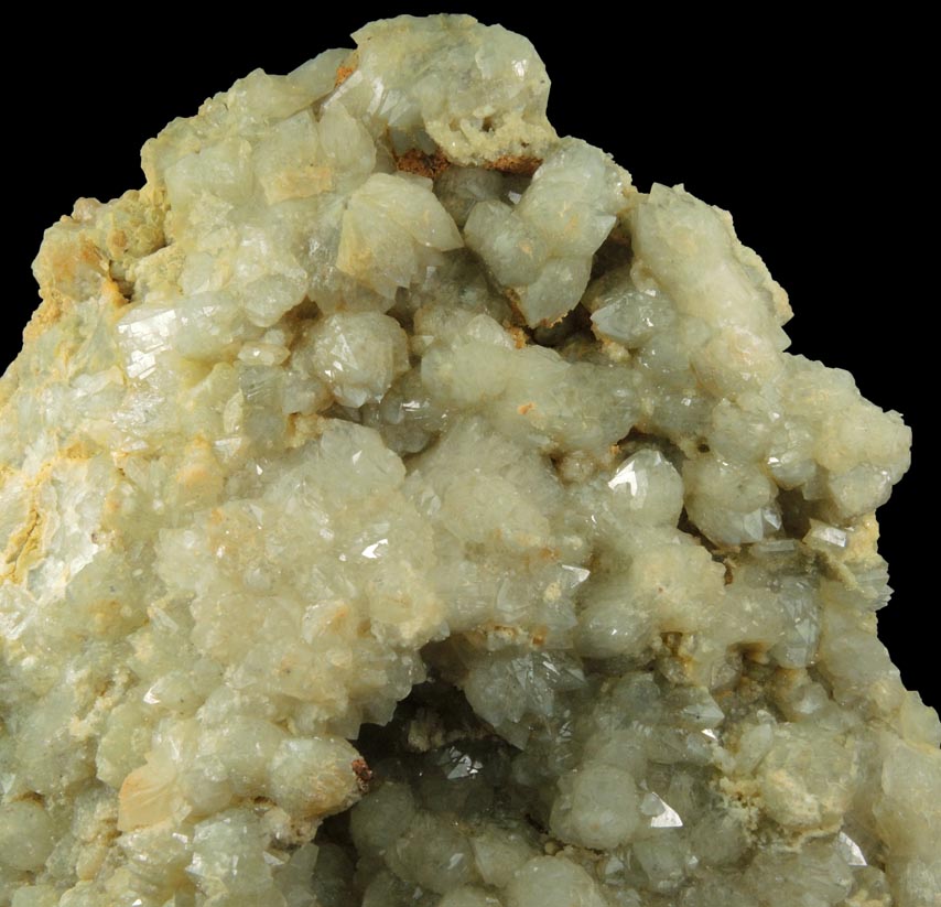 Detail view of mineral Quartz var. Green Quartz for sale from Signal Hill, Staten Island, New York City, Richmond County, New York