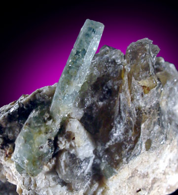 Mineral Specimens: Beryl var. Aquamarine from N. spur of Long Hill, Haddam, Connecticut
