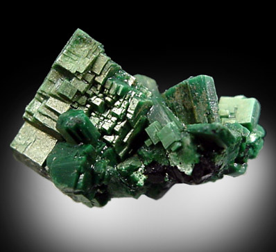 Torbernite from Margabal, Aveyron, France