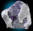 Fluorite on Calcite from Burkholder Quarry, Hinkletown, Lancaster County, Pennsylvania