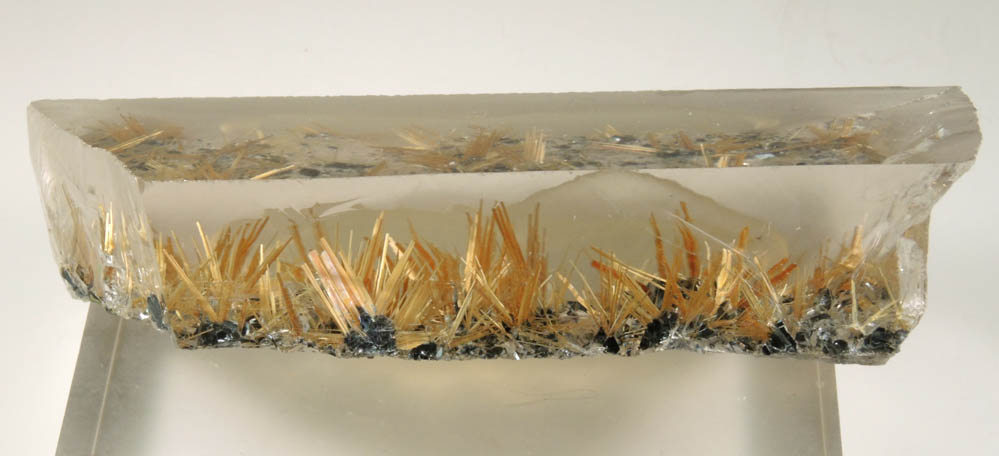 Quartz with Rutile and Hematite inclusions from Novo Horizonte, Bahia, Brazil