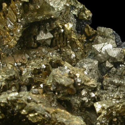 Chalcopyrite with Pyrite from French Creek Iron Mines, St. Peters, Chester County, Pennsylvania