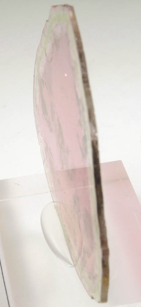 Elbaite var. Watermelon Tourmaline slice from Dunton Quarry, Plumbago Mountain, Hall's Ridge, Newry, Oxford County, Maine