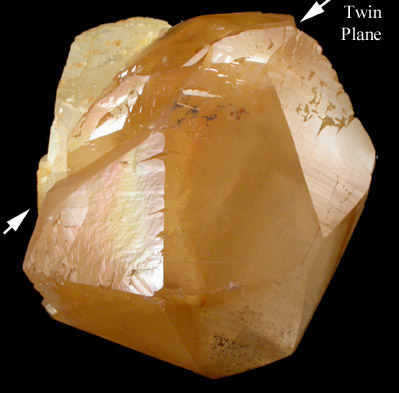 Calcite - twinned crystals from Delta Carbonate Quarry, (Roosevelt Avenue Quarry) York, York County, Pennsylvania