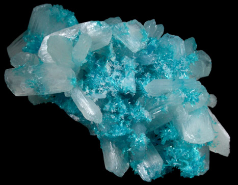 Cavansite with Stilbite-Ca from Wagholi Quarry, Maharashtra, India