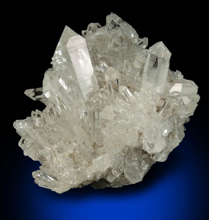 Quartz (floater cluster) from railroad cut on eastern shore of Hudson River, between Schodack Landing and Poolsburg, Columbia County, New York