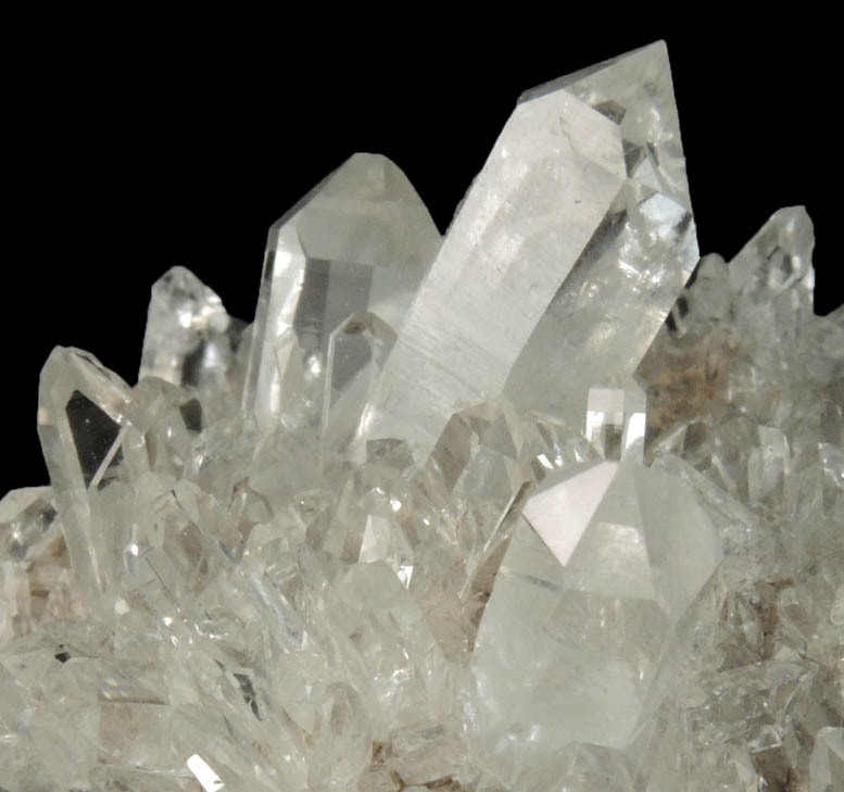 Quartz (floater cluster) from railroad cut on eastern shore of Hudson River, between Schodack Landing and Poolsburg, Columbia County, New York