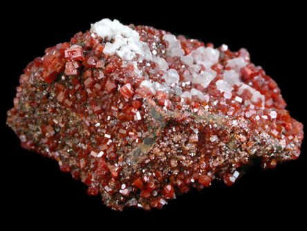 Vanadinite and Calcite from Gila County, Arizona