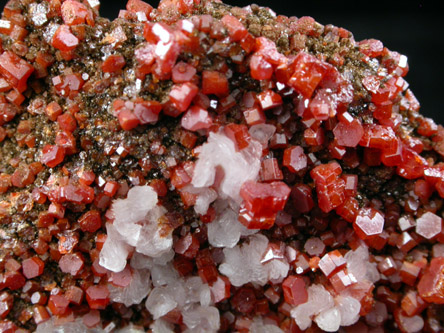 Vanadinite and Calcite from Gila County, Arizona