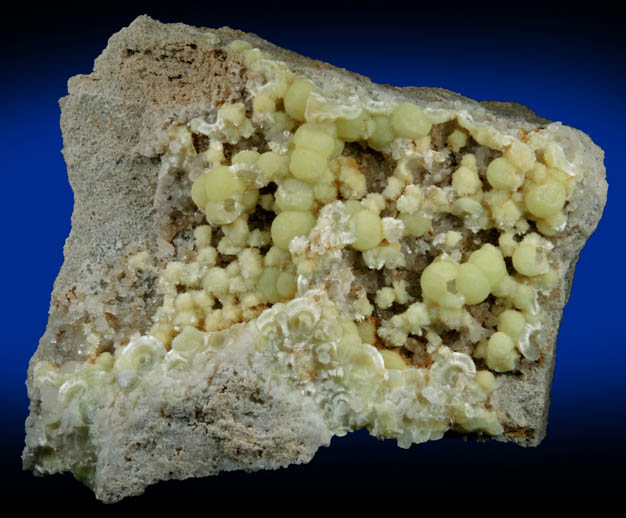 Wavellite from National Limestone Quarry, Lime Ridge, Mount Pleasant Mills, Snyder County, Pennsylvania