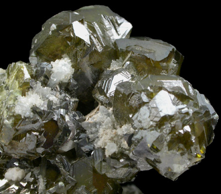 Sphalerite with Calcite from Deveti Septemvri Mine, Madan District, Rhodope Mountains, Bulgaria