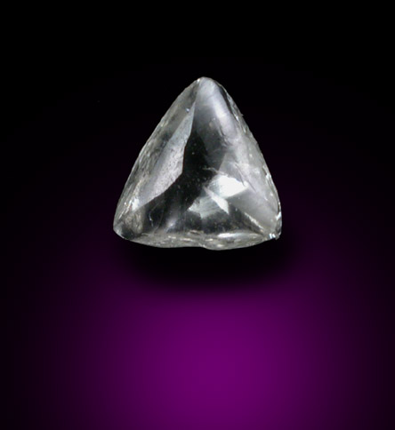 Diamond (0.22 carat colorless macle, twinned crystal) from Crater of Diamonds State Park, Murfreesboro, Pike County, Arkansas