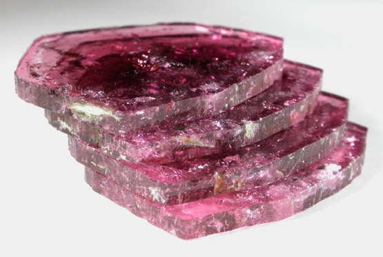 Elbaite var. Rubellite Tourmaline (see 43594-8) from Malchanskoye (Malkhan) pegmatite field, Chitinskaya Oblast', Transbaikalia, Siberia, Russia