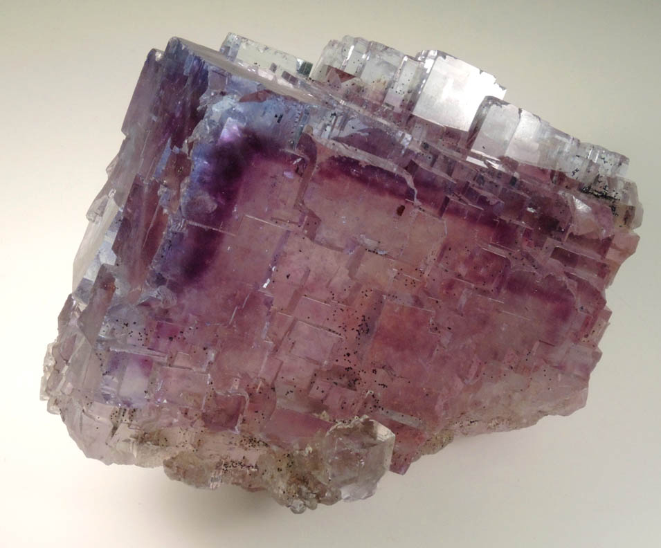 Fluorite (bi-colored zoned crystals) from Minerva #1 Mine, Cave-in-Rock District, Hardin County, Illinois