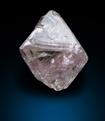 Diamond (0.30 carat pink-gray octahedral crystal) from Argyle Mine, Kimberley, Western Australia, Australia