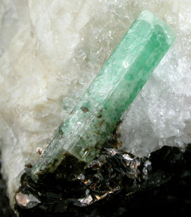 Beryl var. Emerald from Spruce Pine District, Mitchell County, North Carolina