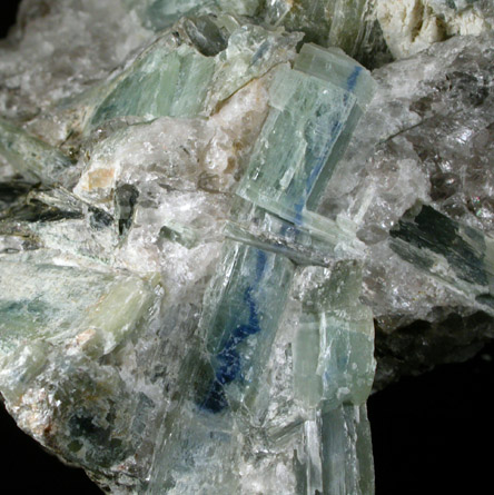 Kyanite in Quartz from near Celo, Yancey County, North Carolina