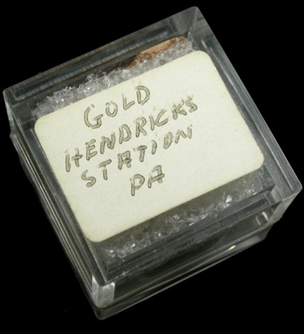 Gold from Hendricks Station, Montgomery County, Pennsylvania