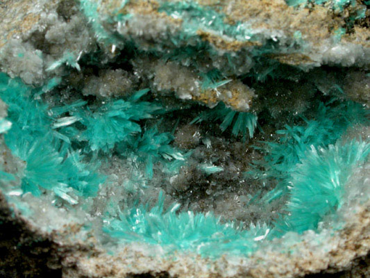 Aurichalcite and Hemimorphite from 79 Mine, Banner District, near Hayden, Gila County, Arizona