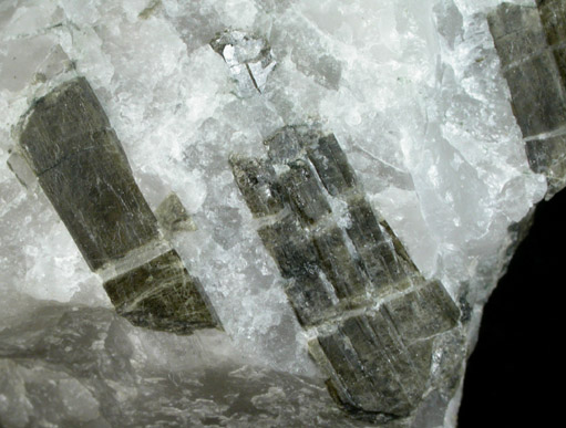 Clinozoisite in Quartz from Keystone Trap Rock Quarry, Cornog, Wallace Township, Chester County, Pennsylvania