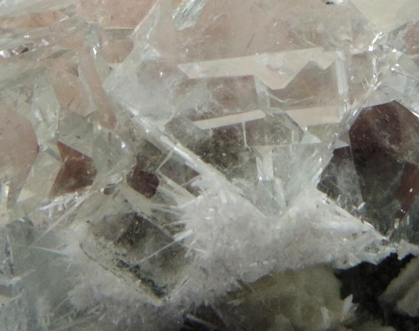 Apophyllite over Thomsonite with Stilbite from Rahuri, Nagar District, Maharashtra, India