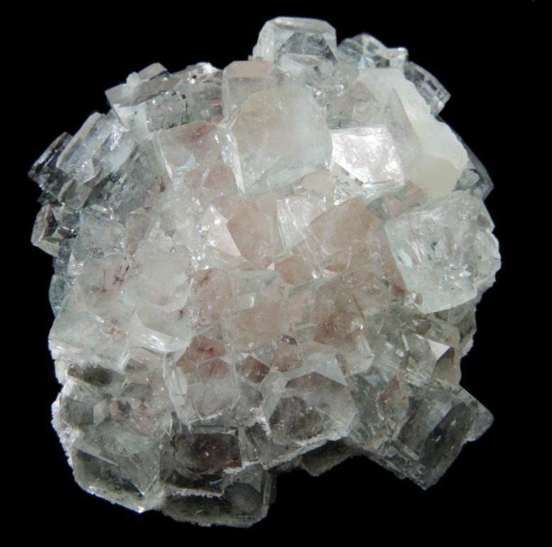 Apophyllite over Thomsonite with Stilbite from Rahuri, Nagar District, Maharashtra, India