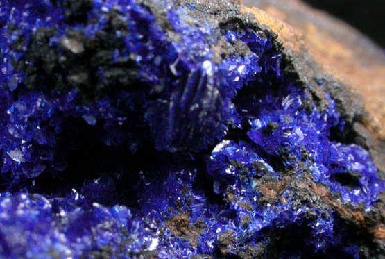 Azurite from Morenci Mine, Azurite pit, Clifton District, Greenlee County, Arizona