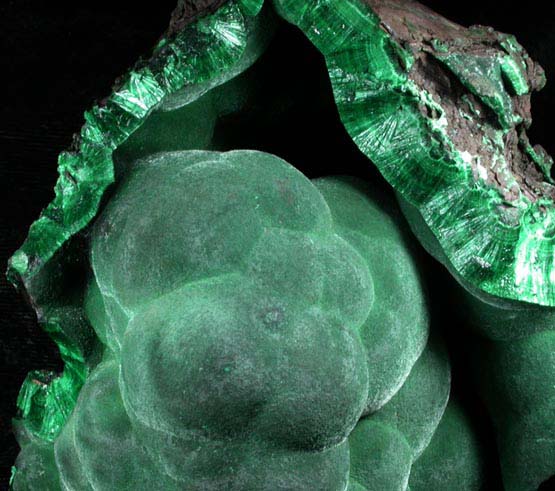 Malachite from Copper Queen Mine, Bisbee, Warren District, Cochise County, Arizona