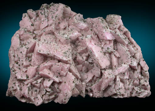 Rhodochrosite with Pyrite from Emma Mine, Butte Mining District, Summit Valley, Silver Bow County, Montana