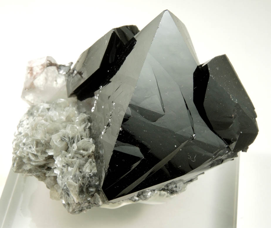 Cassiterite with Muscovite from Shuijingchang, near Xuebaoding Mountain, Sichuan, China