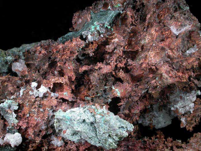 Copper from Greenstone Quarry, Adams County, Pennsylvania