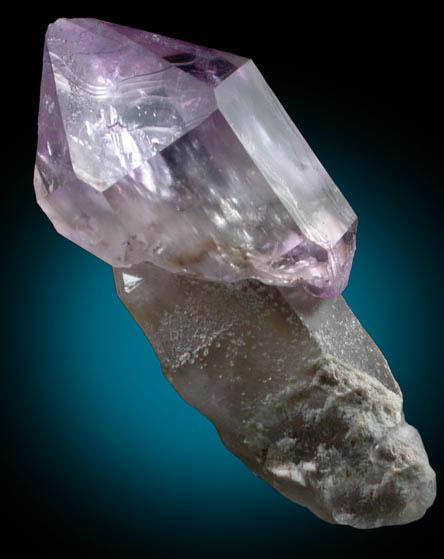 Quartz (Smoky-Amethyst Scepter) from Little Gem Mine, Upper Rader Creek, Jefferson County, Montana