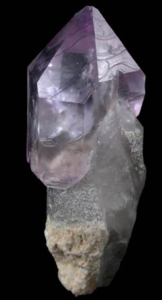 Quartz (Smoky-Amethyst Scepter) from Little Gem Mine, Upper Rader Creek, Jefferson County, Montana