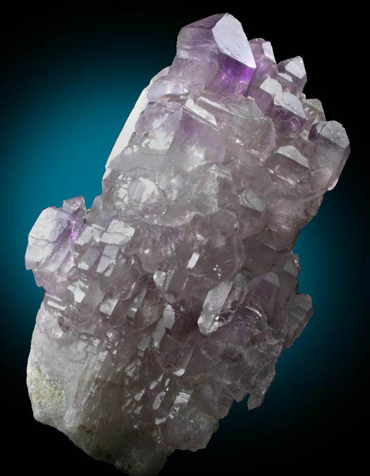 Quartz (Smoky-Amethyst Scepter) with Hyalite Opal from Little Gem Mine, Upper Rader Creek, Jefferson County, Montana