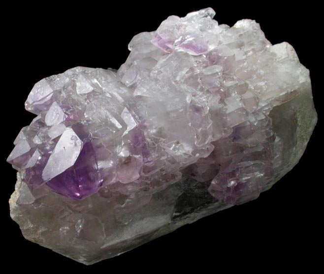 Quartz (Smoky-Amethyst Scepter) with Hyalite Opal from Little Gem Mine, Upper Rader Creek, Jefferson County, Montana