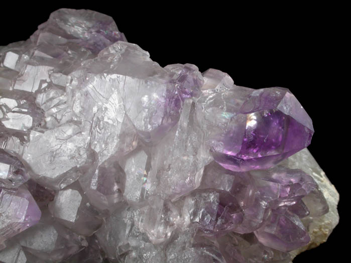 Quartz (Smoky-Amethyst Scepter) with Hyalite Opal from Little Gem Mine, Upper Rader Creek, Jefferson County, Montana