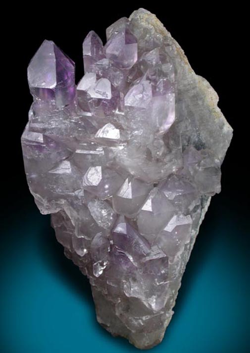 Quartz (Smoky-Amethyst Scepter) with Hyalite Opal from Little Gem Mine, Upper Rader Creek, Jefferson County, Montana