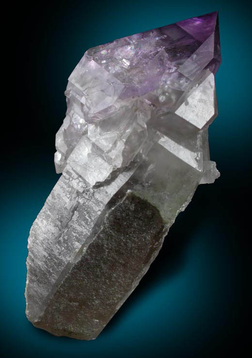 Quartz (Smoky-Amethyst Scepter) from Little Gem Mine, Upper Rader Creek, Jefferson County, Montana