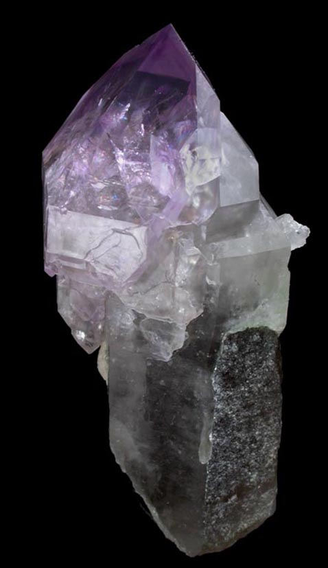 Quartz (Smoky-Amethyst Scepter) from Little Gem Mine, Upper Rader Creek, Jefferson County, Montana