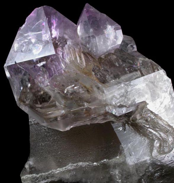 Quartz (Smoky-Amethyst Scepter) from Little Gem Mine, Upper Rader Creek, Jefferson County, Montana