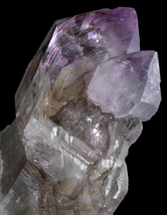 Quartz (Smoky-Amethyst Scepter) from Little Gem Mine, Upper Rader Creek, Jefferson County, Montana