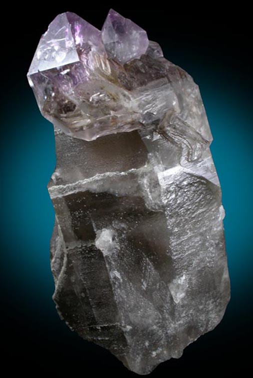 Quartz (Smoky-Amethyst Scepter) from Little Gem Mine, Upper Rader Creek, Jefferson County, Montana