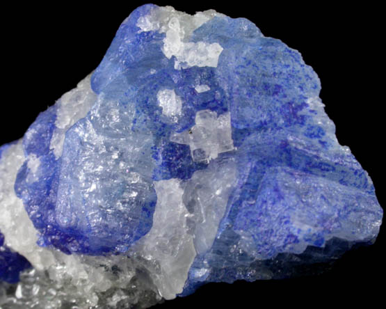 Sodalite with blue Nosean inclusions on Nepheline from Ladjuar Madan, Sar-e-Sang District, Koksha Valley, Badakshan, Afghanistan