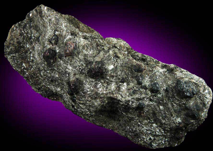 Almandine Garnet in schist from near the Spuyten Duyvil, northern Manhattan Island, New York City, New York County, New York