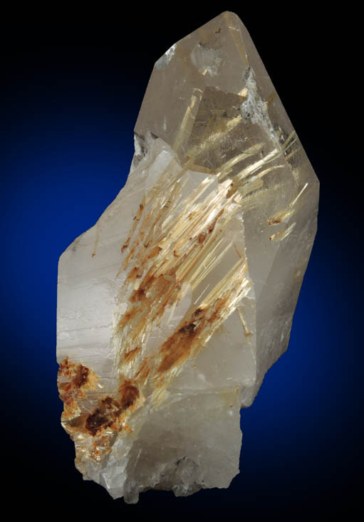 Quartz with Rutile inclusions (Rutilated Quartz) from Novo Horizonte, Bahia, Brazil