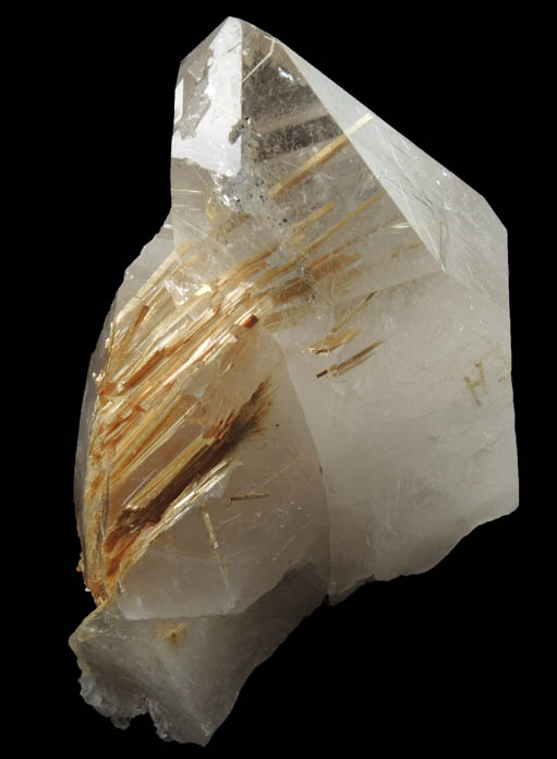 Quartz with Rutile inclusions (Rutilated Quartz) from Novo Horizonte, Bahia, Brazil