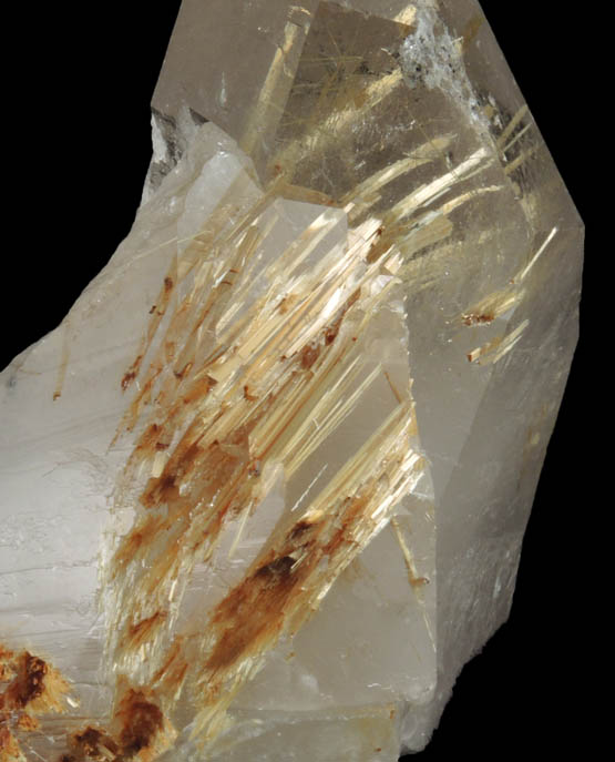 Quartz with Rutile inclusions (Rutilated Quartz) from Novo Horizonte, Bahia, Brazil