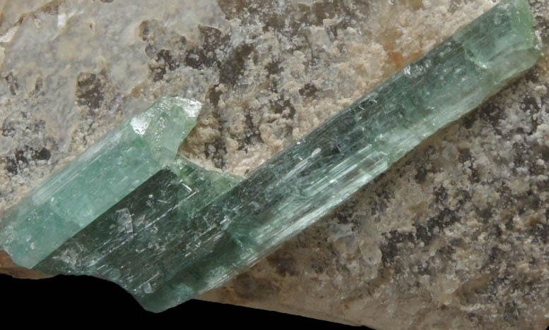 Elbaite Tourmaline on Quartz from Barra do Salinas, Coronel Murta, Minas Gerais, Brazil