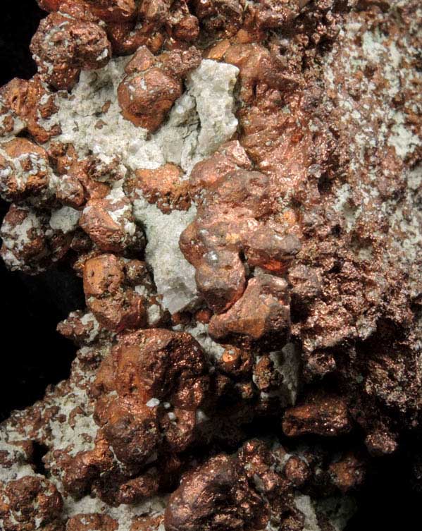 Copper (crystallized) from Keweenaw Peninsula Copper District, Michigan